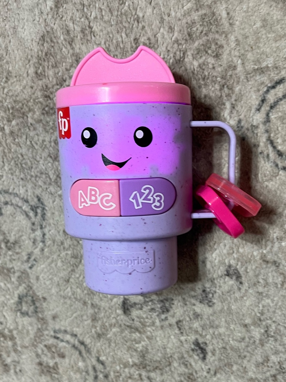 Laugh & Learn Wake up & Learn Coffee Mug Purple Toy with Music & Lights